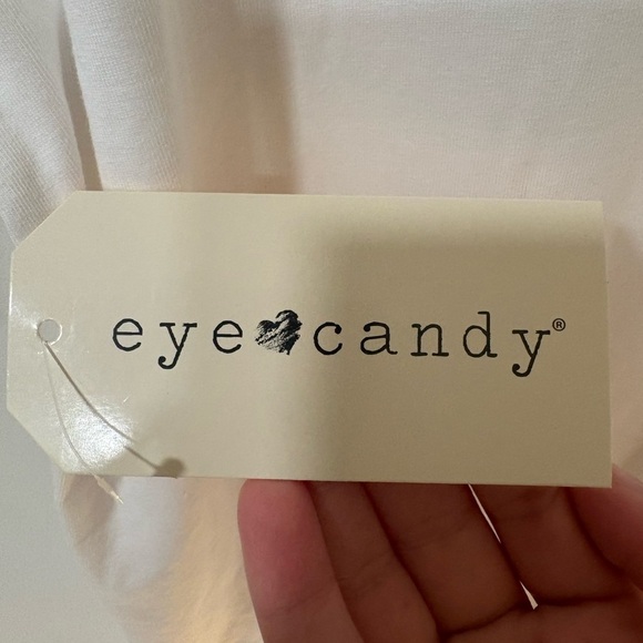 Eye Candy White Tee - Picture 2 of 4
